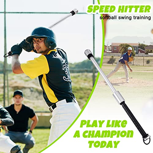 Hicarer Baseball Softball Swing Training Baseball Swing Trainer Bat Base Ball Softball Bat Training Aid for Youth Improve Hitting Flexibility Swing Mechanics and Balance