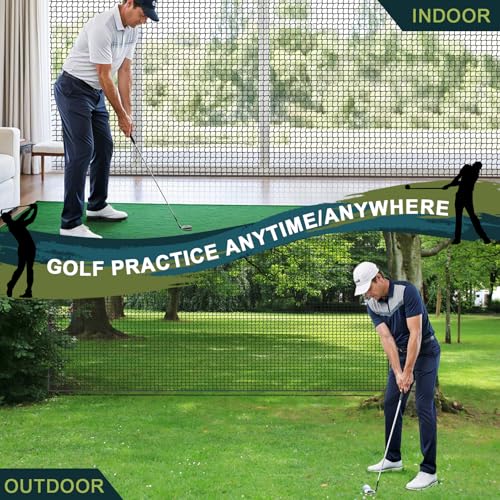 Heavy Duty Golf Practice Net, High-Impact Golf Hitting Net for Indoor/Outdoor Use - size: 15x15ft without target