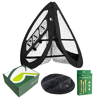 Go For It Golf Gift Box - Ultimate Golf Kit Essentials for Men & Women, Premium Golfing Accessories, Golfer Training Tools & Gear - style: Chipping Net (Tees)