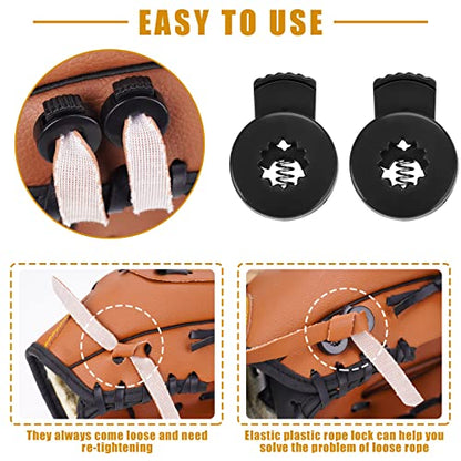 Baseball Glove Break-in kit for Men & Adult, One-Piece Structure Baseball Glove Mallet, Baseball Mitts Wooden Shaping Hammer, Softball Glove Wrap Band, Plastic Practice Ball & Glove Locks - style: Break-in kit