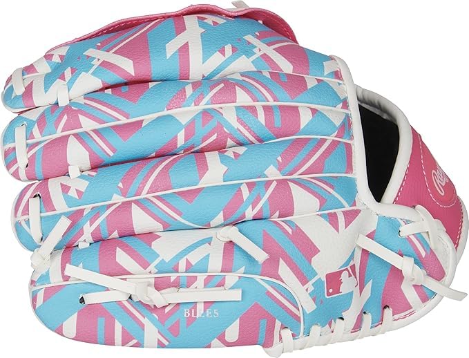 Rawlings | Remix T-Ball & Youth Baseball/Softball Glove | Sizes 9" - 10.5" - color: Pink, size: 10.5" | Ages 7-9