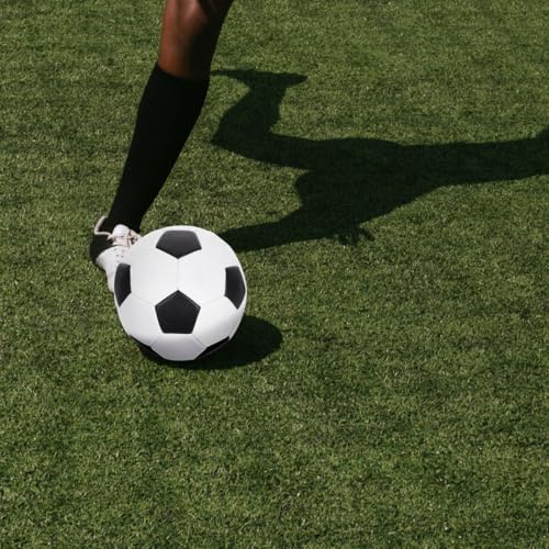 Zerodeko Size 5 Training Soccer Ball Machine-Stitched Pu Football for Outdoor Practice and Adult Soccer Training Wear-Resistant Red Football for Team Sports
