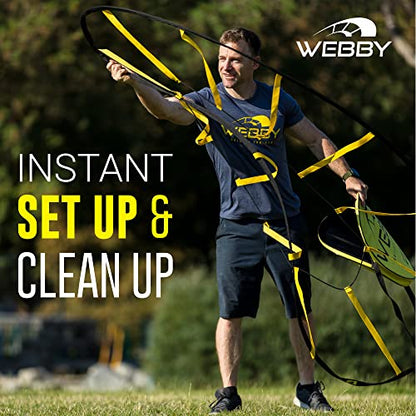 Webby Agility Trainer – Circle Speed and Agility Ladder for High Intensity Reactive Footwork Drills and Skills – A Circular Piece of Reaction Training Equipment That Changes The Way You Move