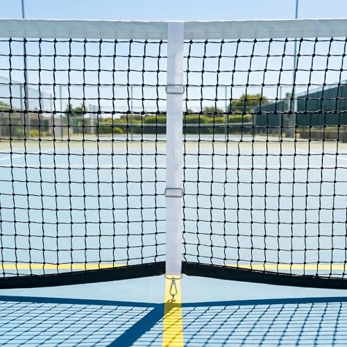 Tennis Net Center Strap Court Equipment Easy to Install Adjustable Net Webbing White for Tennis Nets