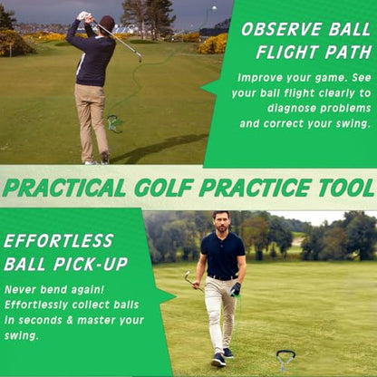 Golf Training Tool,Practice Tool in The Backyard with A Golf Ball & 50 Feet Ball Tavel, Golf Rope Swing Trainer for Improving Swing Form & Accuracy