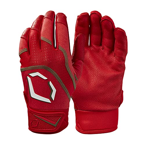 EvoShield EvoShield Youth Khaos Batting Gloves - color: Scarlet, size: Small