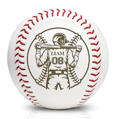 Personalized Baseball Ball with Custom Name, Engraved Ball, Personalized Baseball Gifts for Team, Coach, Player, Senior, Custom Award Trophy, Engraved Gift Thank You Coach - style: Custom Name