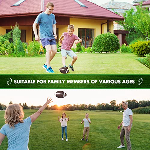 Jerify 9 Inch Rubber Footballs Inflatable Football Bulk for Kids Comfortable Grip for Junior Youth Toddler Outdoor Playground