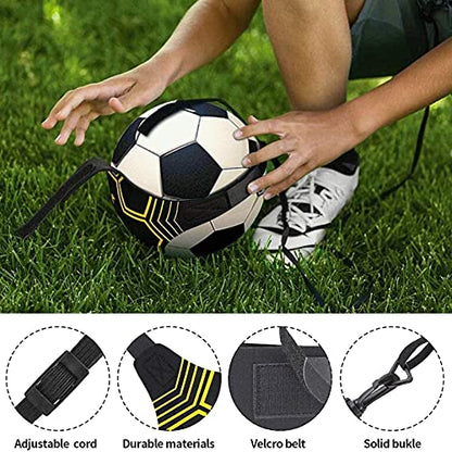 Taeku Soccer Trainer Adjustable Football Kick Training Equipment Control Skills Waist Practice Belt Volleyball Rugby Trainer Aid Universal Fits Size 3, 4, 5 Footballs for Kids Teens - color: 4 Gurte
