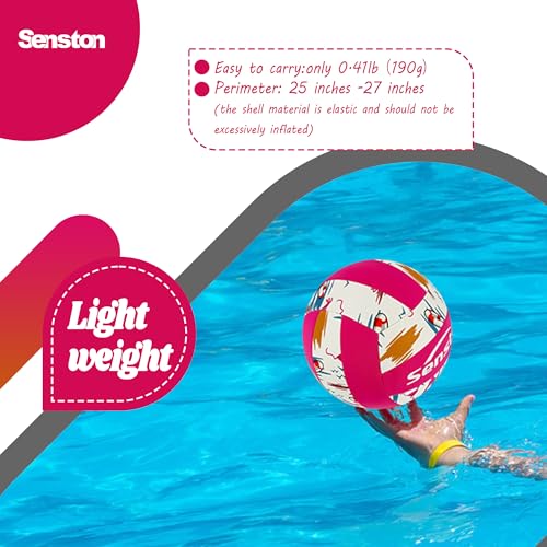 Senston Lightweight Water Pool Volleyball Size 5 for Pool Games,for Beach Volleyball Indoor Outdoor