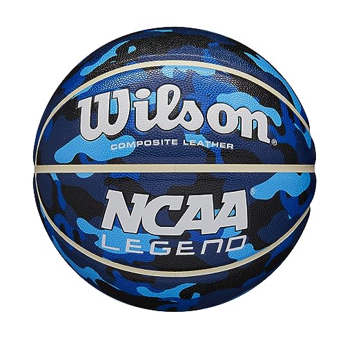 WILSON NCAA Legend Basketballs - Size 5, Size 6 and Size 7 - color: Blue Camo, size: Size 5 - 27.5"