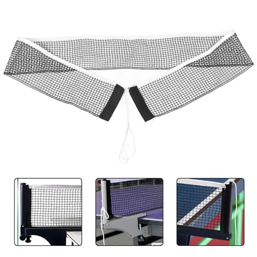 Table Tennis Net and Portable Ping Pong Net 182x15cm Nylon Indoor Outdoor Retractable Sports for Training and School Use