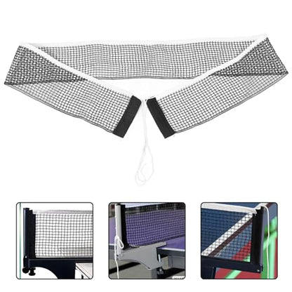 Table Tennis Net and Portable Ping Pong Net 182x15cm Nylon Indoor Outdoor Retractable Sports for Training and School Use