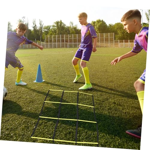 Abaodam Foldable Agility Ladder Training Pad for Football Soccer Multifunctional Rope Ladder for Footwork Speed Drills and Sports Exercises Portable and Lightweight Go Training