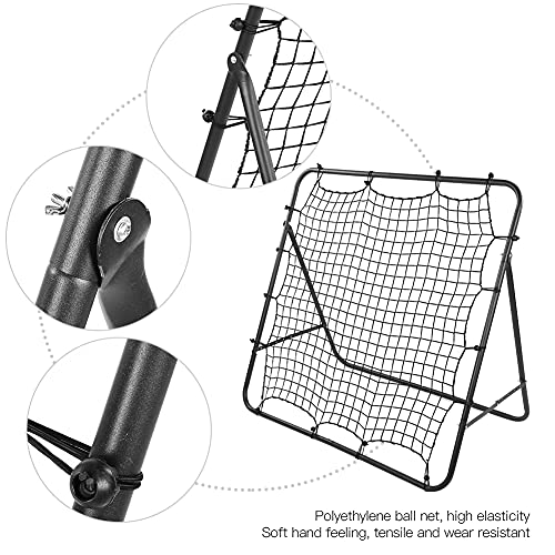 banapoy Football Rebound Target Net, Adjustable Soccer Training Equipment with Foldable Design for Passing, Shoots, Goalkeeper Practice in Clubs, Schools, Outdoor