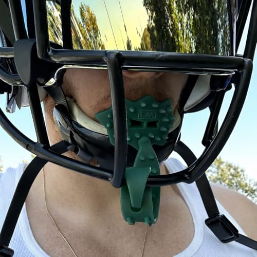 Loudmouth Football Mouth Guard - 3D SpikeSurge Football Mouthpiece with Strap, Fits Adult & Youth, Mouth Guard Football Accessories (Spartan Dark Green) - color: Spartan Dark Green