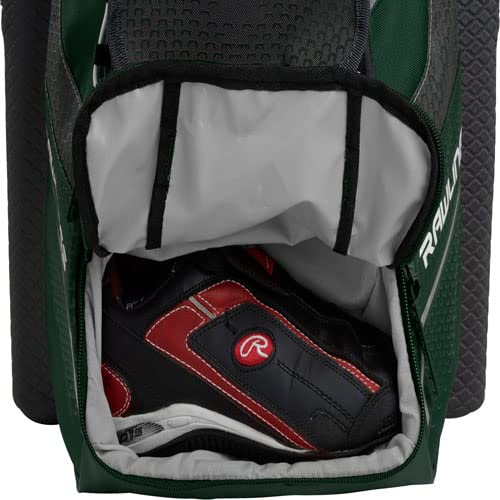 Rawlings | IMPULSE Backpack Equipment Bag | Baseball/Softball | Multiple Styles - color: Dark Green