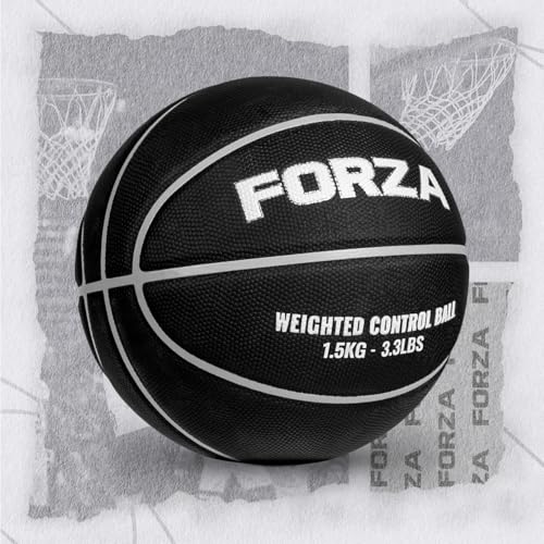 FORZA Weighted Control Training Basketballs [Size 7 ] | Improve Dribbling, Speed & Strength - 3 Weight Options: 2.2lbs, 3.3lbs or 4.4lbs - style: 3.3lbs