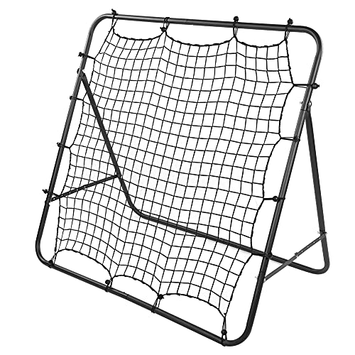 banapoy Football Rebound Target Net, Adjustable Soccer Training Equipment with Foldable Design for Passing, Shoots, Goalkeeper Practice in Clubs, Schools, Outdoor