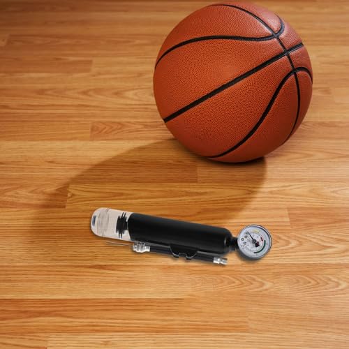 1 Set Ball Pump with Pressure Gauge - Sports Ball Inflator - Flexible Hose Air Pump with Inflation Nozzle for Basketball, Football, Soccer, Volleyball