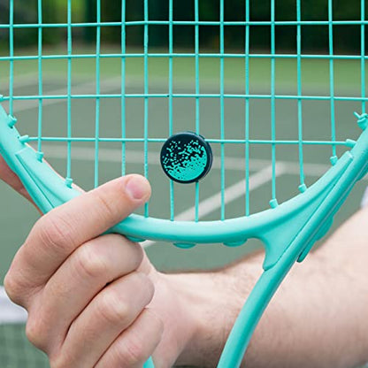 Get A Grip Tennis Dampeners – Vibration Dampener for Tennis Rackets – Shock Absorbing, Reduce String Vibration & Improve Feel – Fun, Colourful, Retro Designs – Tennis Accessories Gift - color: Spray & Play