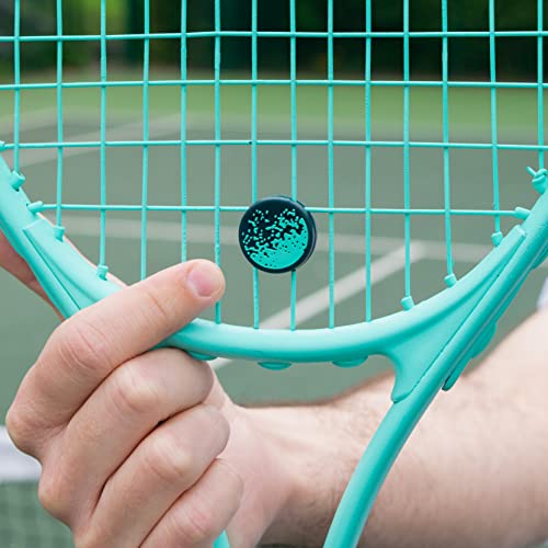 Get A Grip Tennis Dampeners – Vibration Dampener for Tennis Rackets – Shock Absorbing, Reduce String Vibration & Improve Feel – Fun, Colourful, Retro Designs – Tennis Accessories Gift - color: Spray & Play