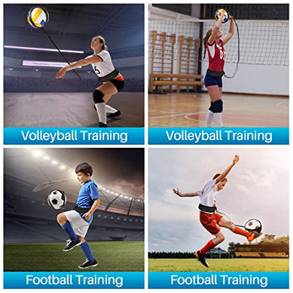 Volleyball Training Kit Bundle - Complete Set for Serving, Spiking, Setting, Passing & Arm Swing Practice | Solo Practice Trainer with Rebounder, Resistance Bands, and Pass Aid for Skill Improvement