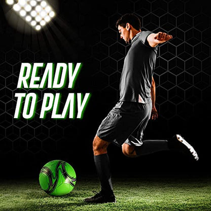 Western Star Soccer Ball Helix- Size 3 4 5 - Official Match Grade Soccer Balls - Attractive and Durable Design