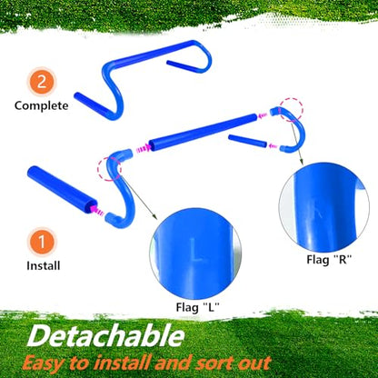 10 Pcs 6" Speed Agility Training Hurdles with 6 Marker Cone Durable Training Hurdle Agility Plyometric All Purpose Speed Hurdle Equipment for Athletes Soccer Basketball Football Practice - color: Blue