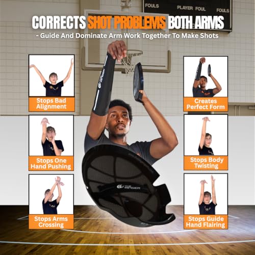 The Ringer Hoops Basketball Training Equipment and Basketball Shooting Aid - Basketball Shot Trainer and Basketball Drills Equipment - Become a Basketball Shooting Machine - size: Youth