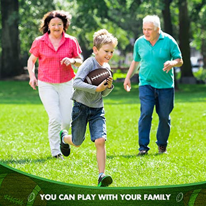 Jerify 9 Inch Rubber Footballs Inflatable Football Bulk for Kids Comfortable Grip for Junior Youth Toddler Outdoor Playground