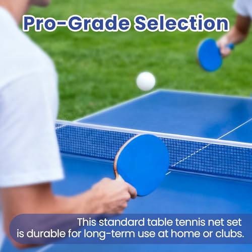 Ping Pong Net Compatible with Kettler – Durable Ping Pong Net Replacement, 2-Pack 71" Nylon Table Tennis Nets, Portable and Easy to Set Up for Indoor & Outdoor Play