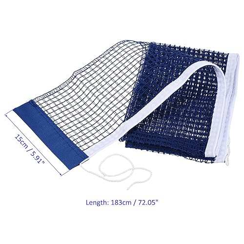 M METERXITY Table Tennis Net Replacement - Ping-Pong Net String Tension Equipment Polyester Cotton Apply to Standard Table - color: Blue
