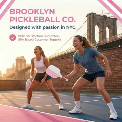 – Carbon Fiber Pickleball Paddles – USAPA Approved, Honeycomb Core, Cushioned Grip, Lightweight Design – Single Paddles & Paddle Sets - color: Pink/White - Single Paddle