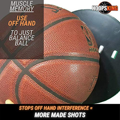 HOOPSKING Off Hand Shooting Aid Smooth Shooter - Guide Hand Shot Training Aid - Develop Muscle Memory for A True One Handed Release - Develop a Pure Shot - Takes Away Off Hand from Shot … (Right)