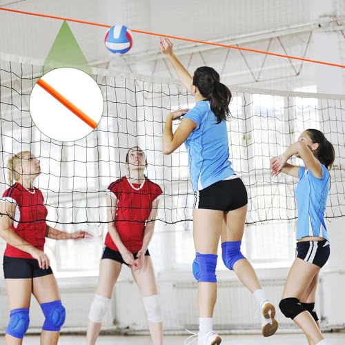 Volleyball Training Aids Elastic Volleyball Net Extender Hitting Trainer Accessory with Storage Bag Training Tool Raises Net Height for Serving, Blocking, Hitting Drills