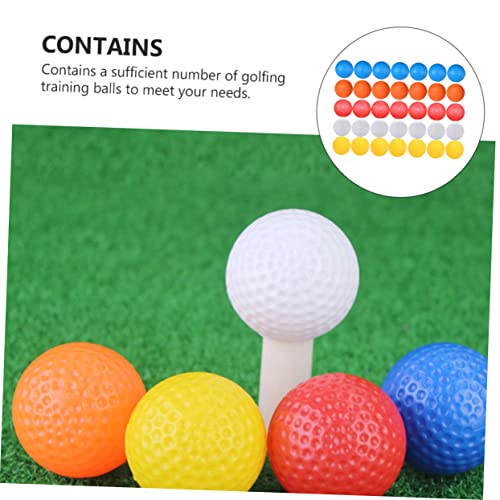 YARNOW 35pcs Indoor Golf Practice Lightweight Hollow Training for Safe Use No Odor Reusable for Golf Enthusiasts and Beginners