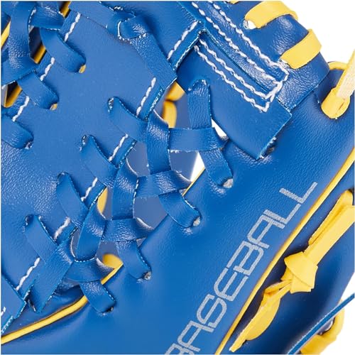 GP Baseball Gloves Youth 8 inch Right-Handed Hook and Loop Fastener Palm Pack with Tennis Ball