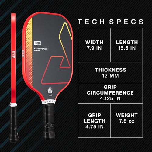 JOOLA Pickleball Paddles & Sets - Includes 2 Rackets, 2–4 Balls, and Storage Carry Bag - USAP Approved - color: Essentials Dash Set