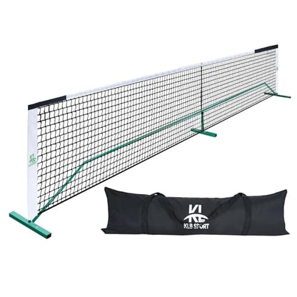 22 FT Pickleball net Portable Outdoor, Pickle Ball net with Metal Frame &Carry Bag, All-Weather Court Pickleball Court for Driveway, Regulation Size 34"/36, Easy Setup