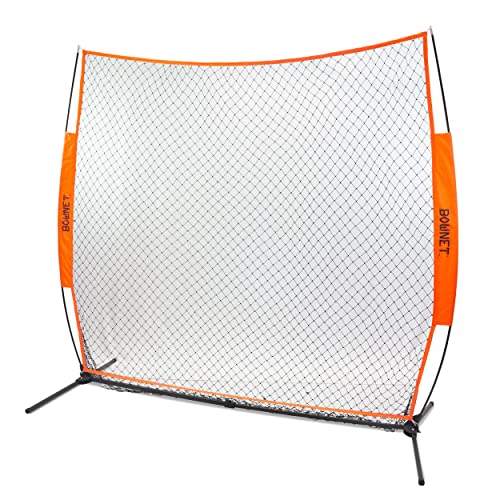 Bownet Big Mouth Replacement Net – Heavy Duty Baseball & Softball Practice Net, Fits Original Frame, Batting & Pitching Training Net - color: Soft Toss Net, size: 7' x 7'