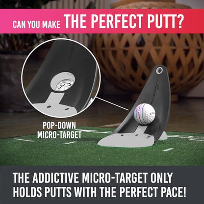 PuttOUT Premium Pressure Putt Trainer - Perfect Your Golf Putting - color: Stone