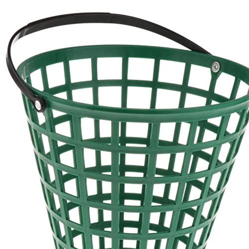 Heavy Duty Golf Ball Field Basket, Golf Tennis Ball Container with Handle Ball Holder Contain Storage Basket Transport Basket Stadium Accessories - Contains, Holds 100 Balls