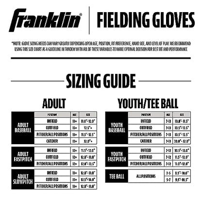 Franklin Sports CTZ5000 Baseball Gloves - Adult + Youth Fielding Gloves + Catcher's Mitts - Multiple Styles + Colors