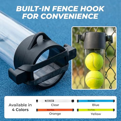 Tourna Tenn Tube Tennis Ball Pickup - color: Blue, style: Pack of 4