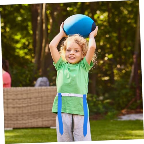 SUPVOX 16Pcs Flag Football Training Set with Adjustable Belts and Cones for Adults Includes Drawstring Bag for for Beginners and Practice