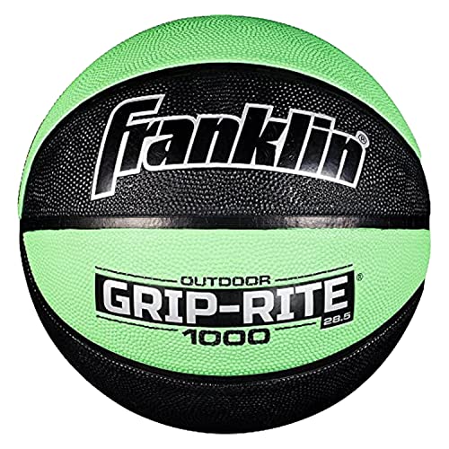 Franklin Sports Grip-Rite 1000 Youth Basketball - Durable Junior Size Basketball for School, Camp, Home Practice - Indoor and Outdoor Use - Multiple Colors and Sizes