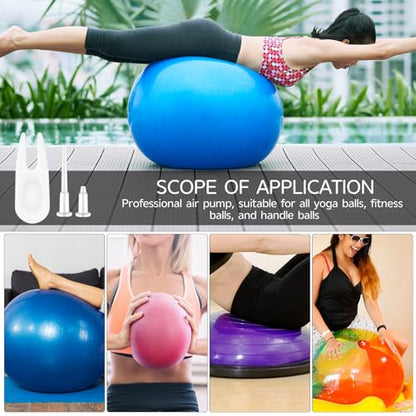 Sliverdew 12 Pieces Exercise Ball Plug Replacement Kit Yoga Ball Fitness Exercise Ball Air Stopper Plug Pin Adapter Kit for Fitness Exercise Ball Inflatable Bed Pool