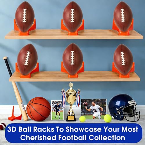6Pcs Football Style Kickoff Kicking Tee Football Display Stand Compatible for All Ball Sizes Kickoff Stand for Kickoffs Practice Equipment