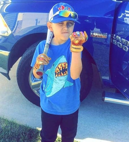 PGX Power Stones Youth Baseball Gloves (Gold, Youth Large) - Adult & Youth Baseball & Softball Gloves, Leather Palm, Wrist Strap for Secure Fit